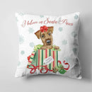 Axyaa Christmas Cute Dog Pillow Cushion Cover