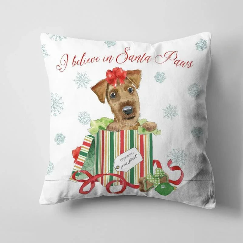 Axyaa Christmas Cute Dog Pillow Cushion Cover