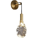 Axyaa Crystal LED Wall Lights Modern Copper Nordic Indoor Decor Wandlamp