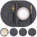 Axyaa Faux Leather Placemats Waterproof Non-slip Heat Resistant Table Mat