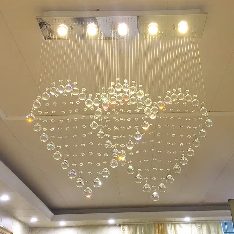 Axyaa Love Crystal Chandelier for Dining & Bedroom