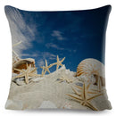 Axyaa Starfish Print Linen Pillowcase for Home & Car Decor