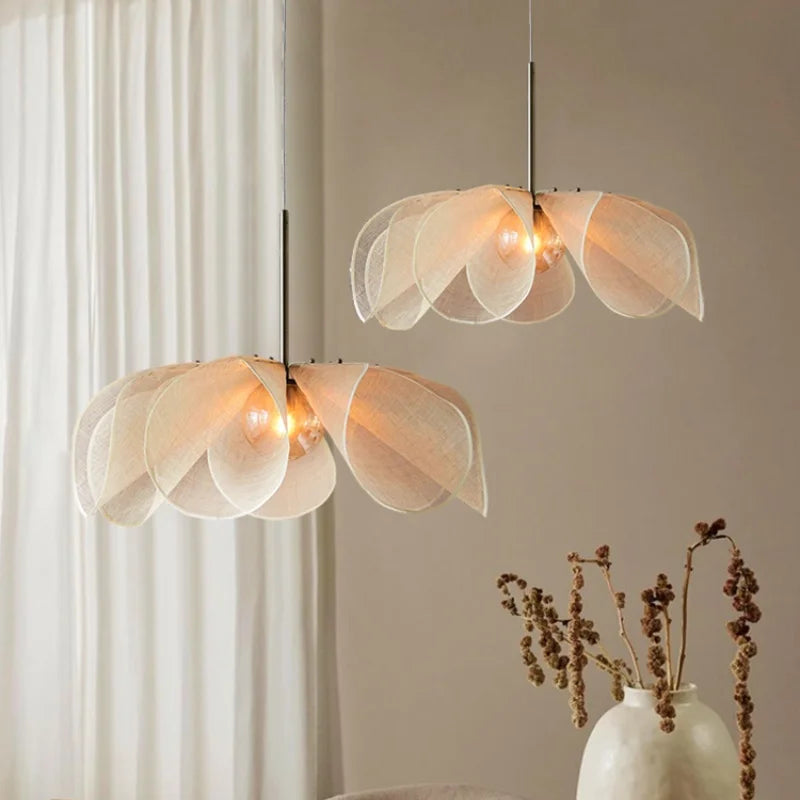 Axyaa Creamy Style LED Pendant Lights for Bedroom and Restaurant Decor