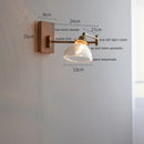 Axyaa Clear Glass Copper LED Wall Lights with Pull Chain Switch