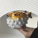 Axyaa Pufferfish Tiki Mug - Ceramic Bar Cocktail Cup for Party Hosting