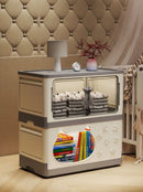 Axyaa Cat House Cabinet: 1-3 Tier, 60cm Wide, Black/Gray for Bedroom/Living Room