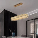 Axyaa Crystal Chandelier, Luxury Living Room Dining Pendant Light, Ceiling Lamp