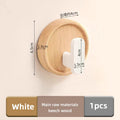 Axyaa Walnut Coat Rack Hooks: Stylish Black Wall Hangers for Keys, Clothes, Towels & Robes