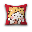 Axyaa 45x45 Cushion Cover, Cute Square Pillowcase, Birthday Wedding Gift