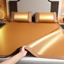 Axyaa Bamboo Cooling Mat 2025: Summer Student Home Comfort, Breathable Washable Bed Sheet