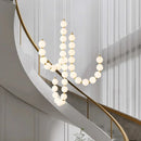Axyaa LED Pendant Chandeliers Staircase Lighting for Modern Living Room Decor
