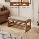 Axyaa 2-Tier Shoe Rack Bench, Modern Design, 550lbs Capacity