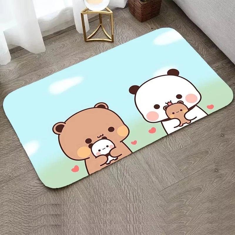 Axyaa Bear Carpet Entrance Mat - Water-Absorbent & Anti-Slip Home Decor