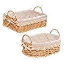 Axyaa Imitation Rattan Storage Baskets - Multi-Purpose Home & Travel Organizers