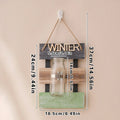 Axyaa Seasonal Wooden Wall Vases Set - Farmhouse Decor for Home