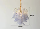 Axyaa Colorful Glass Ceiling Chandelier for Kitchen Dining Living Room
