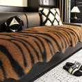Axyaa Plush Imitation Mink Fur Sofa Cover - Non-Slip Solid Color - Thicken Warm Couch Towel