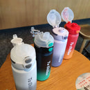 Axyaa Insulated Stainless Steel Water Bottle with Double Spout & Spring Lid