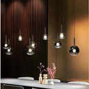 Axyaa Glass Ceiling Chandelier for Living Room Staircase Villa - Modern Minimalist Pendant Light