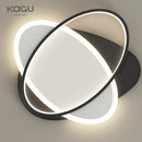 Axyaa Modern LED Chandelier for Living Room Study Parlor Foyer Lights - Black White