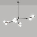 Axyaa Modern Luxury Glass Ball Chandeliers for Living Room Dining Table Decor