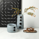 Axyaa Pebble Relief Glass Vase for Flower Arrangement and Home Decoration