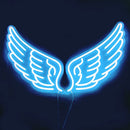 Axyaa Angel Wing Pink Neon LED Sign for Girl Bedroom and Wedding Decor