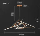 Axyaa Modern Luxury Foyer LED Pendant Lights Villa Dining Room Hanging Lamp