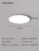 Axyaa Ultra Slim LED Ceiling Light for Modern Minimalist Home Decor