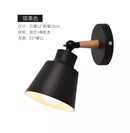 Axyaa Nordic Wood LED Wall Lamp: Modern Macaron Design for Bedroom, Living Room, and Corridor