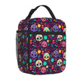 Axyaa Day of The Dead Insulated Lunch Bag - Portable Thermal Lunch Tote