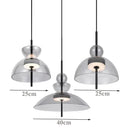 Axyaa Nordic Glass Chandelier: Modern Lighting for Dining Tables, Kitchen, Bars & Indoor Spaces