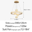 Axyaa Crystal Chandelier Pendant Light - Elegant Luxury Ceiling Fixture for Living Room