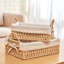 Axyaa Imitation Rattan Storage Baskets - Multi-Purpose Home & Travel Organizers