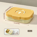 Axyaa Divided Lunch Box: Portable, Sealed, Large Capacity for Food, Salad, Fruits