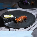 Axyaa Steak Dinner Plate - High Value Ceramic Plate for Hotel & Western Restaurant