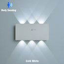 Axyaa Rechargeable LED Motion Sensor Wall Lamp with High Brightness for Home Decorating