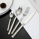 Axyaa Stainless Steel Tableware Set - Knife, Fork, Spoon, Teaspoon