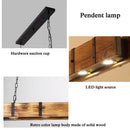 Axyaa Vintage Wooden Pendant Lamp for Dining and Bar, Industrial LED Lighting