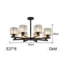 Axyaa Modern Minimalist Black Chandelier LED Indoor Hanging Light