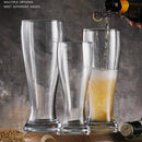 Axyaa High Waist Beer Glass 470ML - Streamlined Whiskey Glass for Bar Party