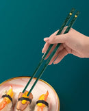 Axyaa Alloy Chopsticks Set - Asian Tableware Utensils for Sushi & Korean Cuisine