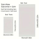 Axyaa Luxury Grey Cotton Towels Set: 1 Bath Towel, 2 Hand Towels - Quick Dry & Absorbent