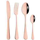 Axyaa Rainbow Mirror Cutlery Set - 4Pcs Stainless Steel Dinnerware Flatware