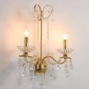 Axyaa European Crystal Chandelier Foyer Pendant Lights LED Ceiling Lamp