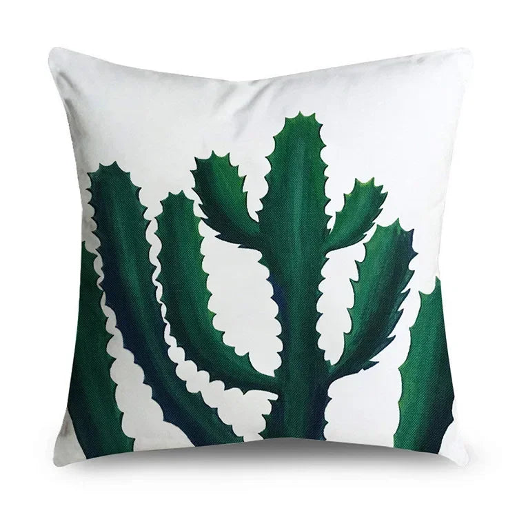 Axyaa Tropical Plant Leaves Pillowcase 45*45cm