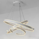 Axyaa Geometric Acrylic Aluminum Pendant Lamp with LED Lighting
