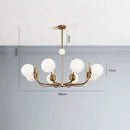 Axyaa Minimalist Molecular LED Pendant Light Circular Hanging Lamp