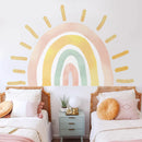 Axyaa Boho Sun Nursery Wallpaper Stickers Rainbow Kids Bedroom Decor