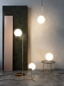 Axyaa Glass Ball LED Chandelier Lamp - Modern Nordic Bedside Home Decor